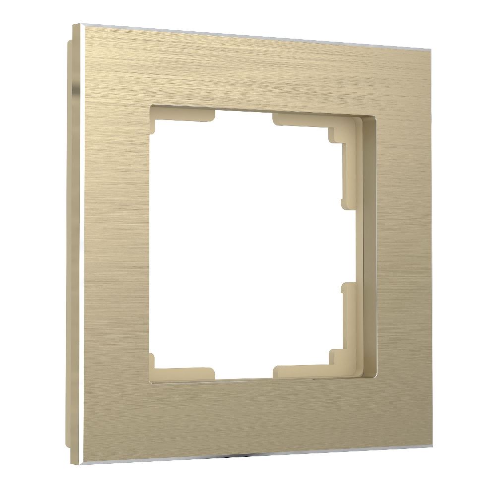 Рамка из металла Werkel Aluminium на 1 пост Шампань W0011711