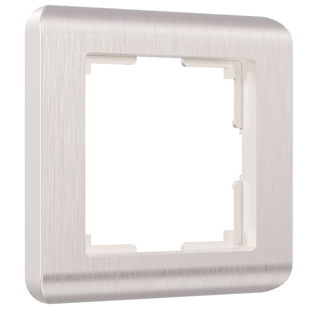 Рамка из поликарбоната Werkel Stream на 1 пост Перламутровый W0012113