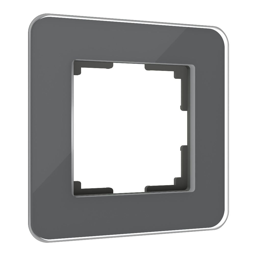 Рамка стеклянная Werkel Elite на 1 пост Графит W0012440