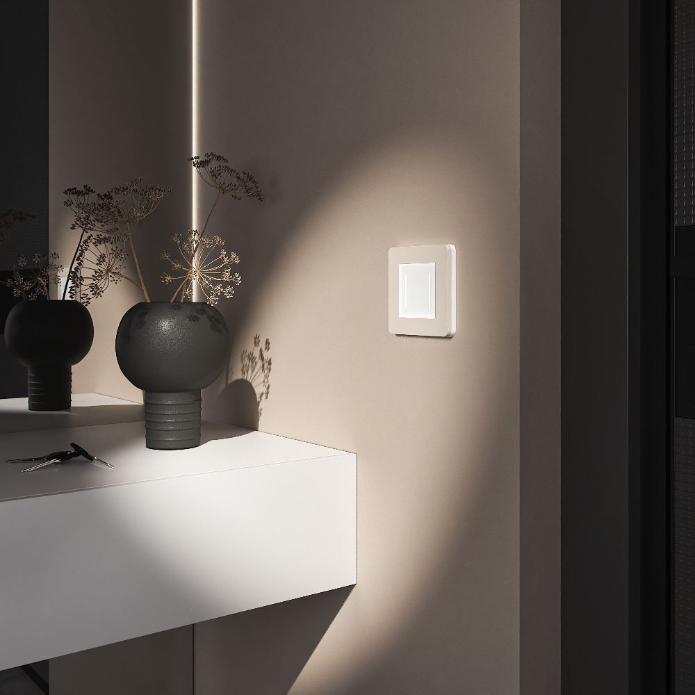 Рамка из поликарбоната Werkel Split на 1 пост Айвори / Белый W0013066 — изображение 2