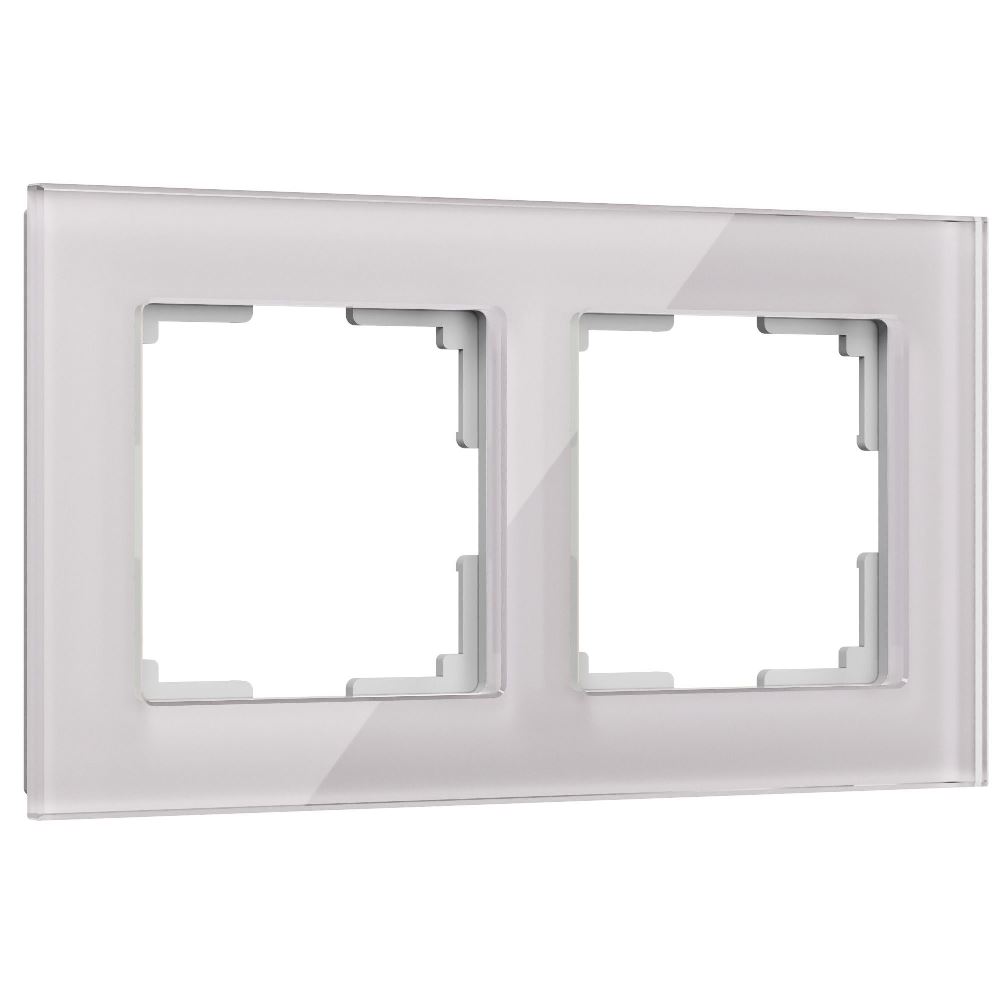 Рамка стеклянная Werkel Favorit на 2 поста Дымчатый W0021117