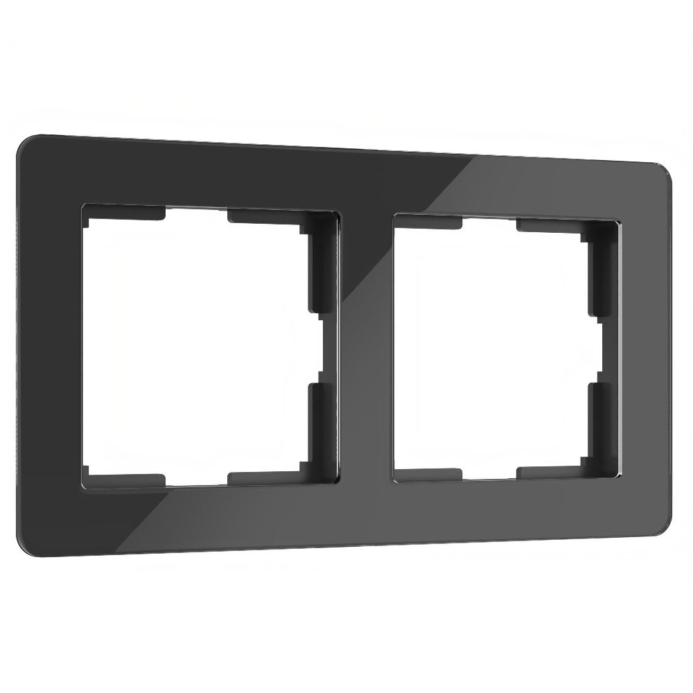 Рамка акриловая Werkel Acrylic на 2 поста Черный W0022708
