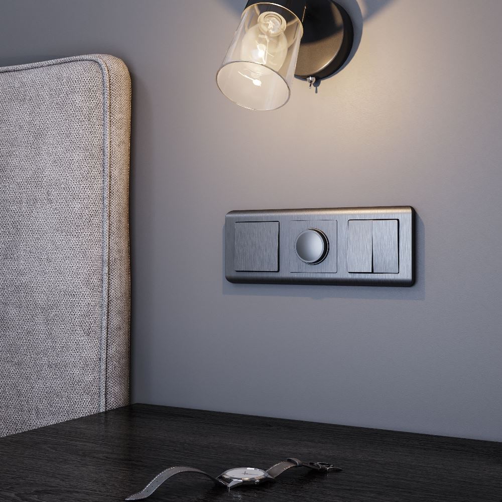 Рамка из поликарбоната Werkel Stream на 3 поста Графит W0032104 — изображение 3