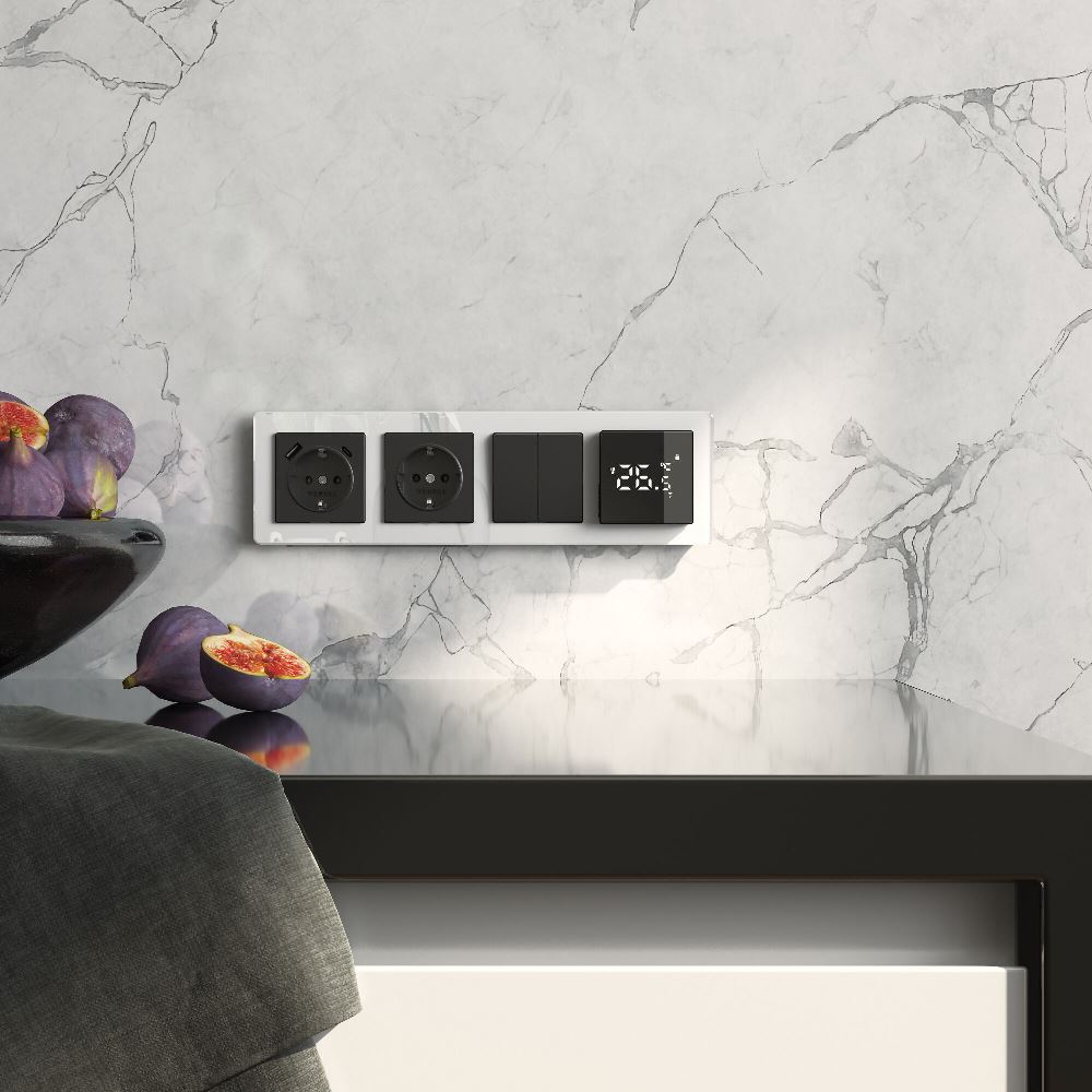 Рамка акриловая Werkel Acrylic на 4 поста Белый W0042701 — изображение 2