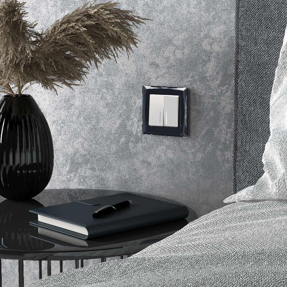 Выключатель двухклавишный встраиваемый Werkel с подсветкой Белый матовый W1120161 — изображение 3