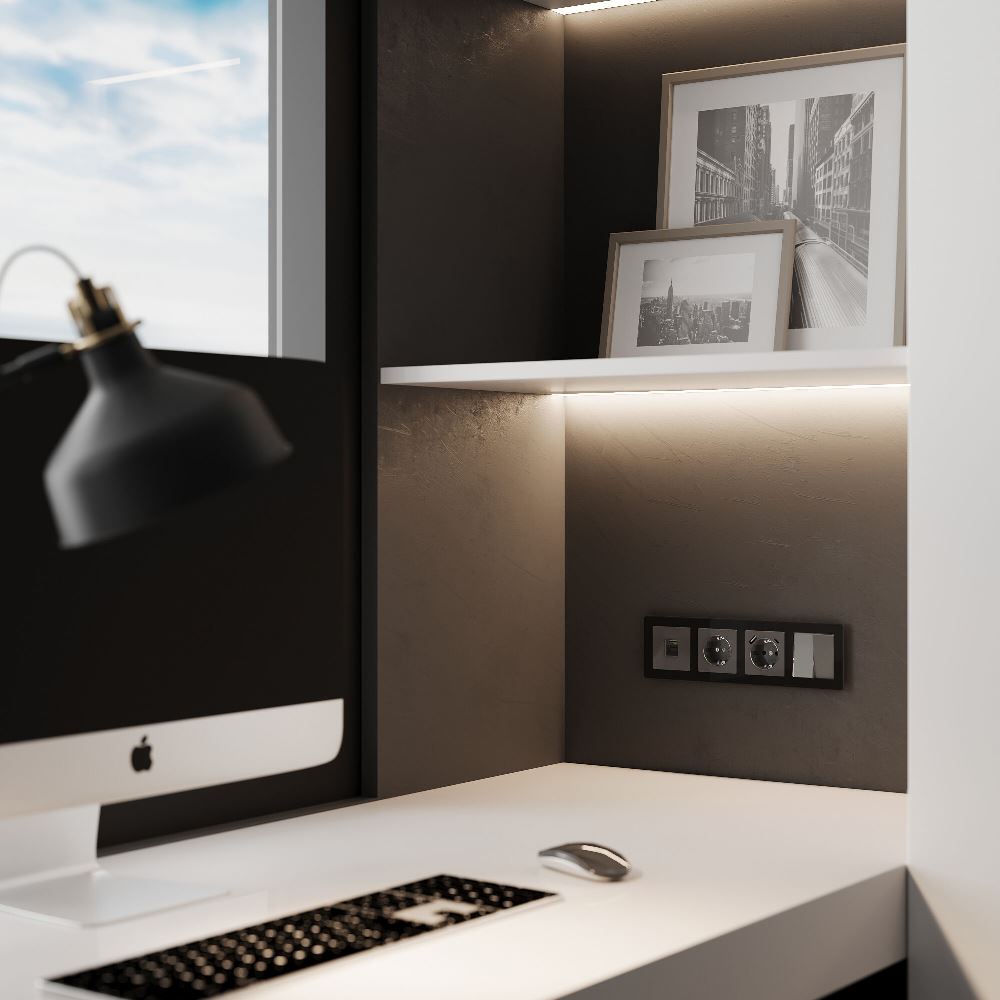 Розетка встраиваемая Ethernet Werkel RJ-45 Графит W1181044 — изображение 3