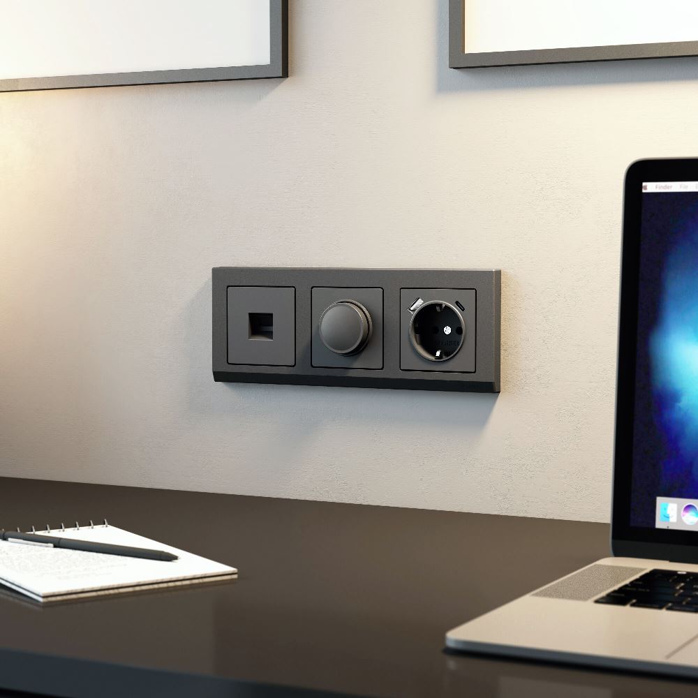 Розетка встраиваемая Ethernet Werkel RJ-45 Графит матовый W1181064 — изображение 2