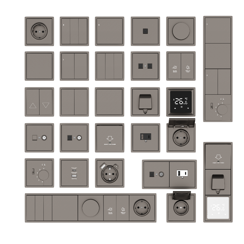 Выключатель двухклавишный встраиваемый проходной Donel R98 с подсветкой Сталь матовая DA03108-DA28537 — изображение 3