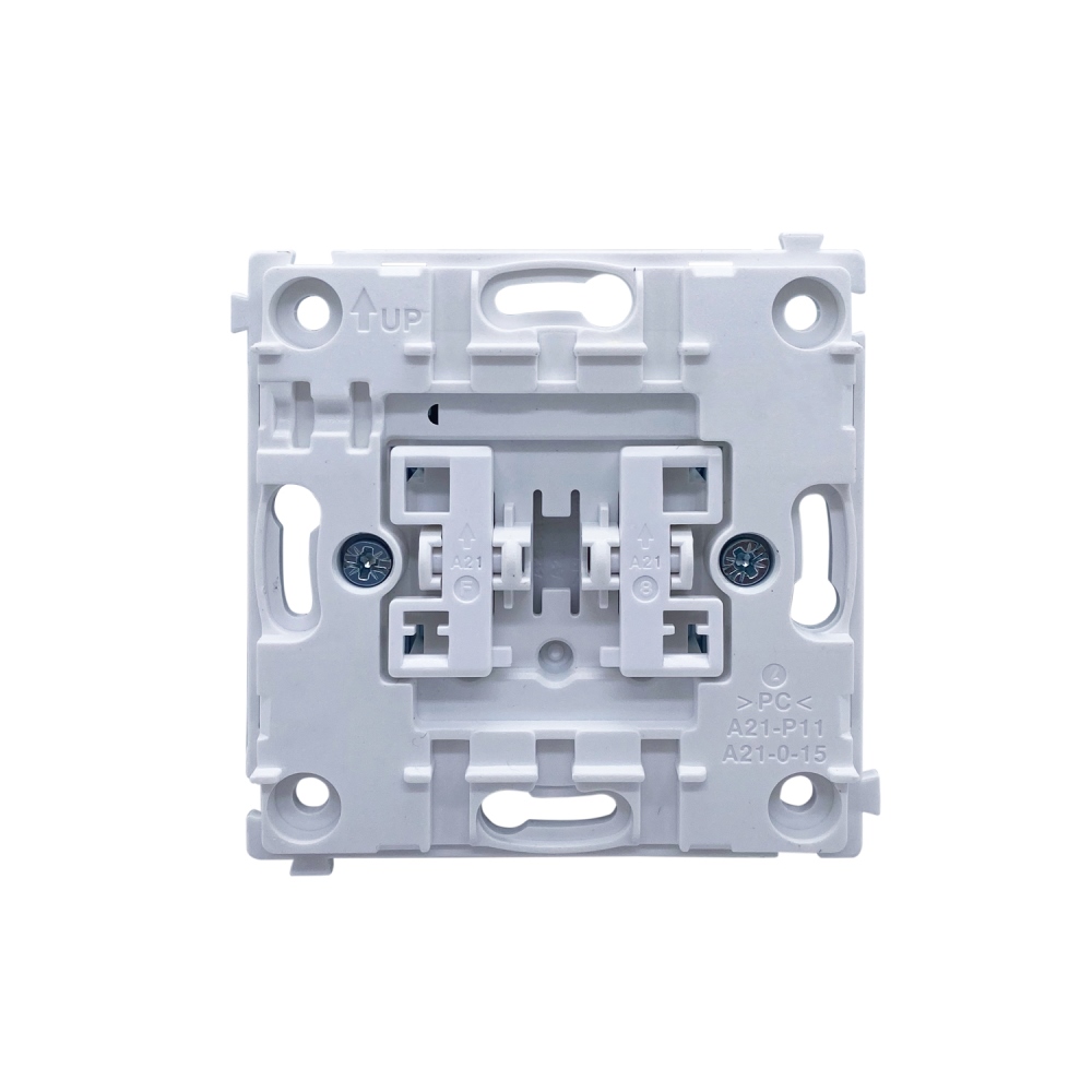 Выключатель двухклавишный встраиваемый Donel R98 Алюминий матовый DA10500-DA29526 — изображение 5