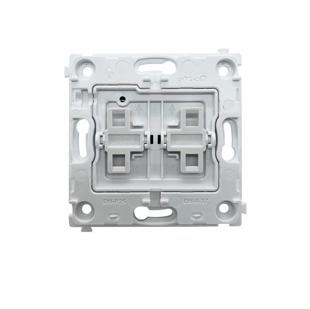 Выключатель двухклавишный встраиваемый перекрестный Donel R98 Кашемир матовый DA10900-DA29535 — изображение 4