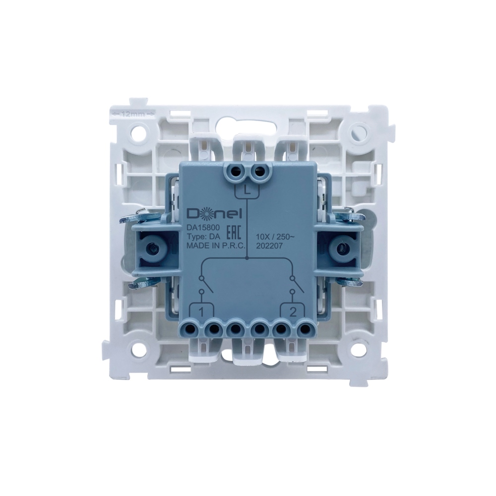 Выключатель жалюзи встраиваемый Donel R98 Metal Латунь DA15800-DA294ME — изображение 4