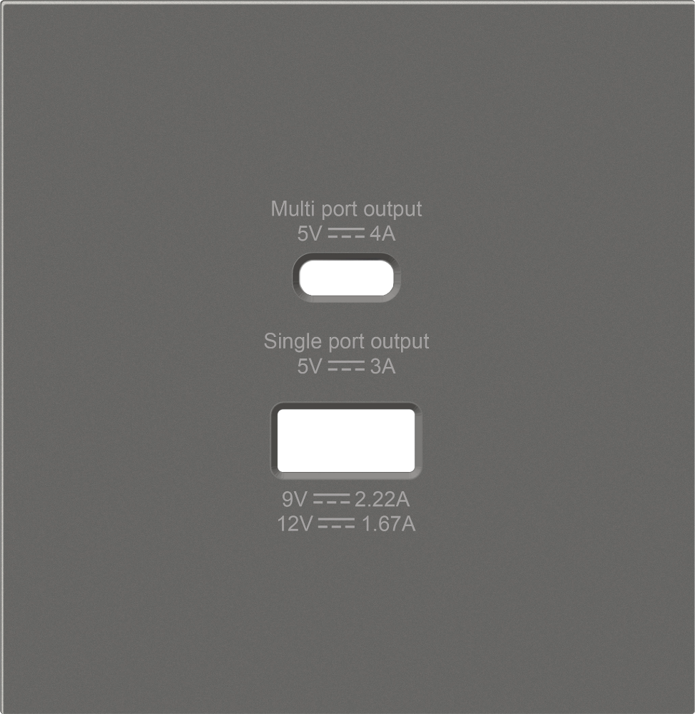 Розетка встраиваемая USB Donel R98 3.1A тип A, С Шоколад матовый DA20400-DA27742 — изображение 2