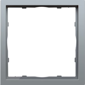 Рамка пластиковая Donel R98 нa 1 пост Алюминий матовый DA21126