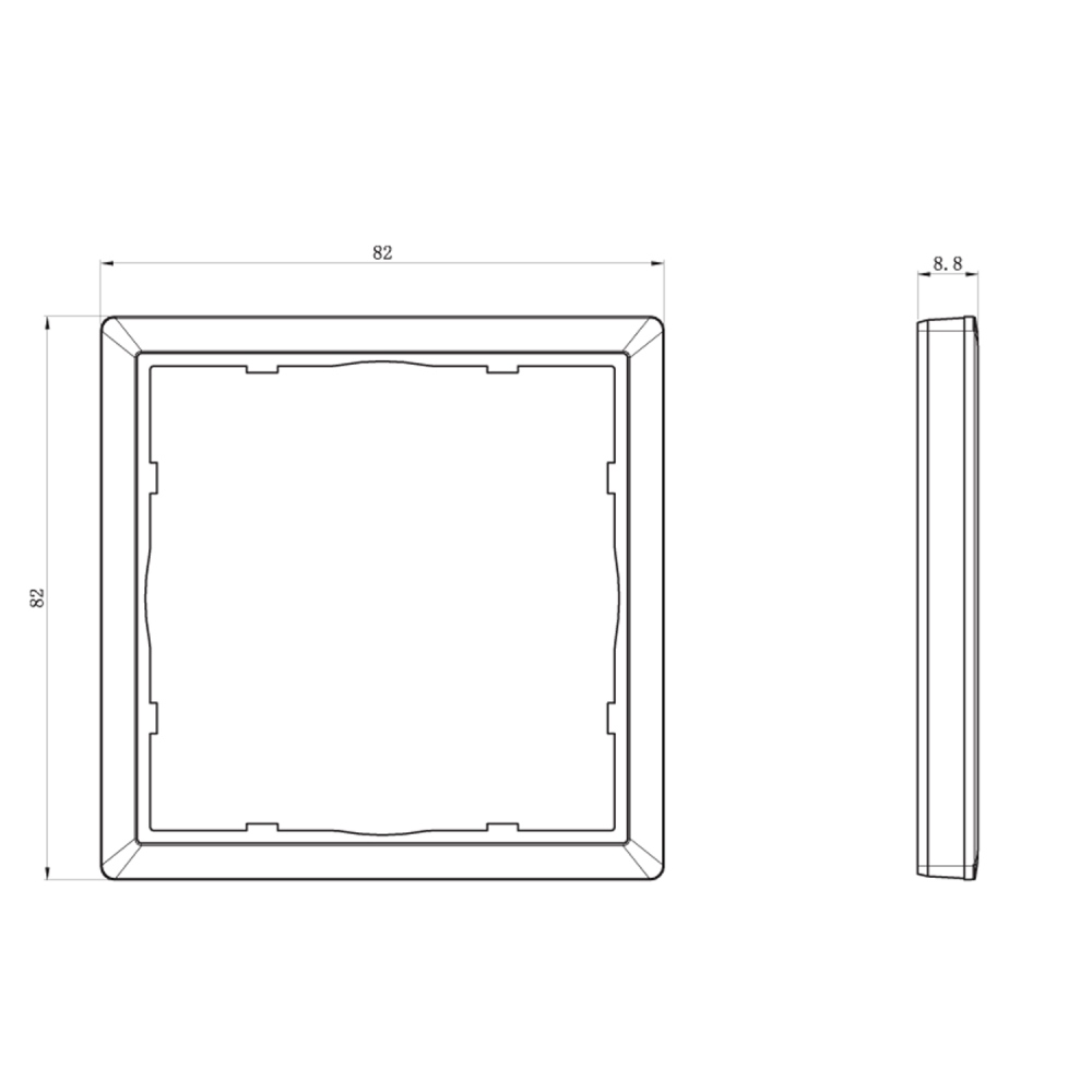 Рамка пластиковая Donel R98 нa 1 пост Шоколад матовый DA21142 — изображение 3