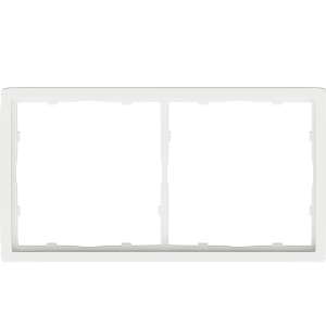 Рамка пластиковая Donel R98 на 2 поста Белый матовый DA21233