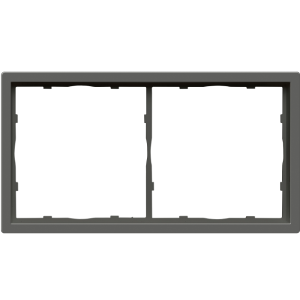 Рамка пластиковая Donel R98 на 2 поста Шоколад матовый DA21242