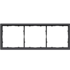 Рамка пластиковая Donel R98 на 3 поста Черный матовый DA21328