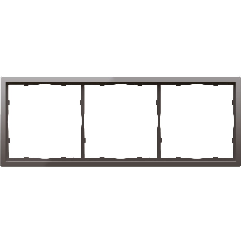 Рамка пластиковая Donel R98 на 3 поста Сталь матовая DA21337