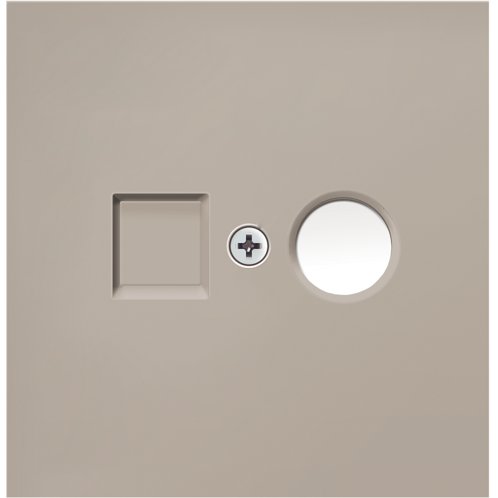 ТВ-розетка встраиваемая оконечная Donel R98 Кашемир матовый DA30100-DA87935 — изображение 2