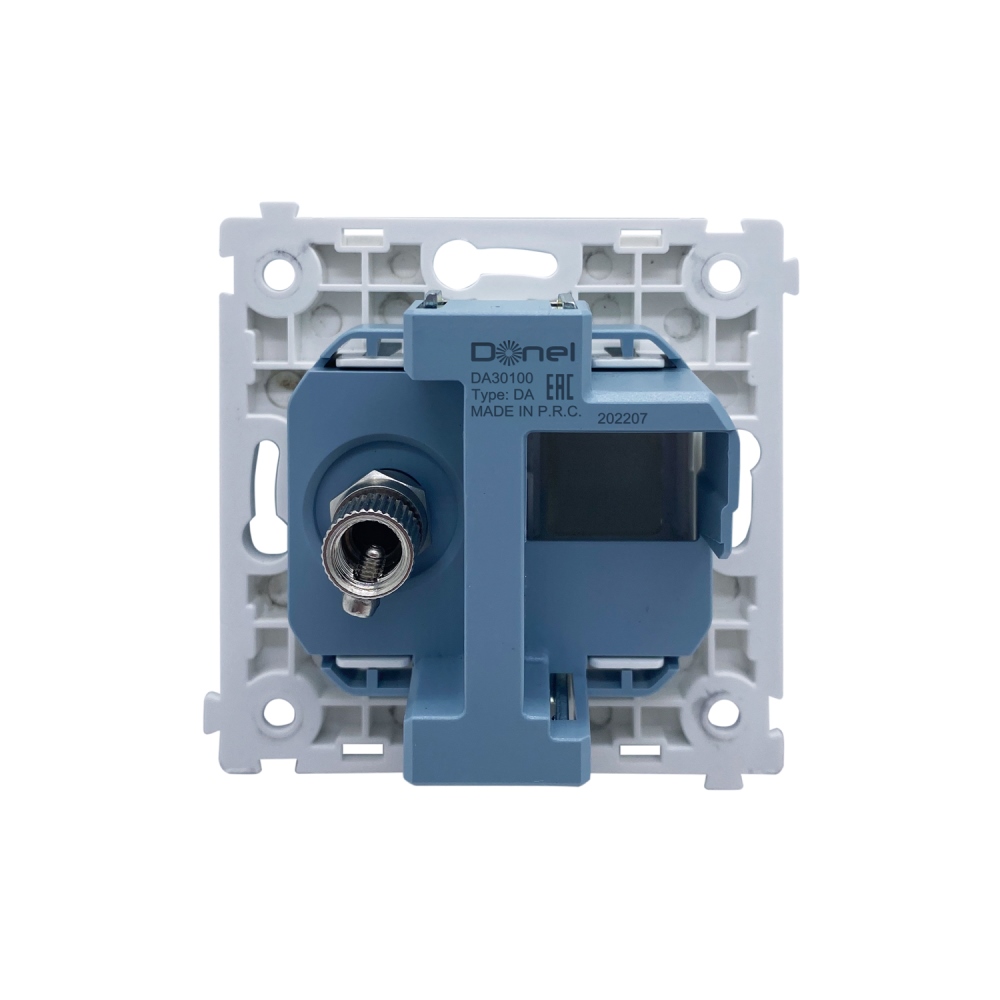 ТВ-розетка встраиваемая оконечная Donel R98 Кашемир матовый DA30100-DA87935 — изображение 4