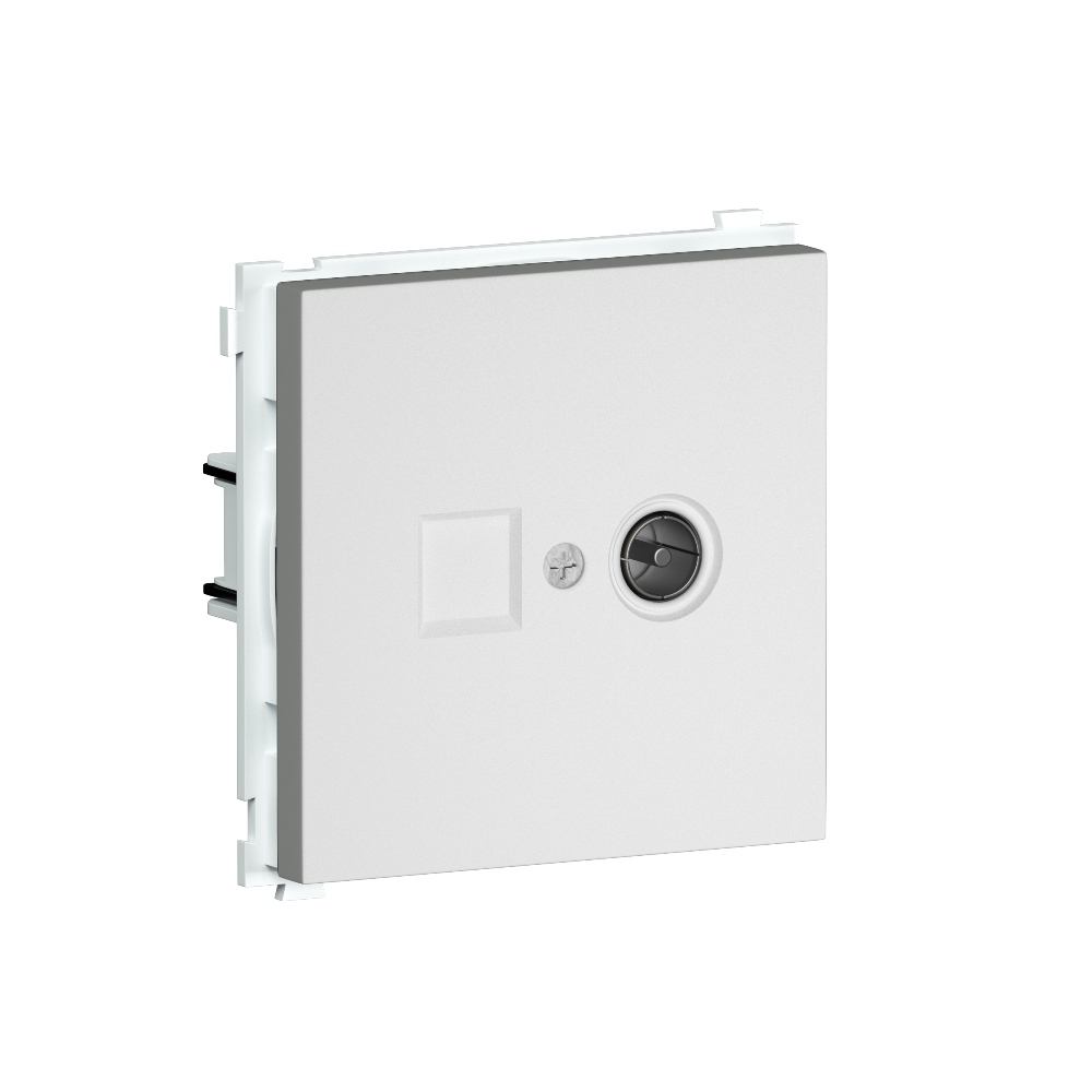 Розетка встраиваемая TV-SAT Donel R98 F-разъём Белый матовый DA30200-DA87933