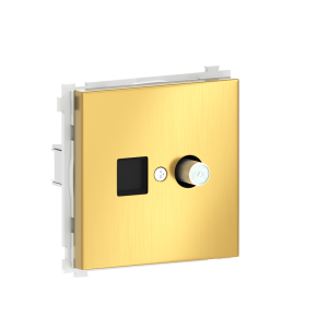 Розетка встраиваемая TV-SAT Donel R98 Metal F-разъём Золото матовое DA30200-DA879BR