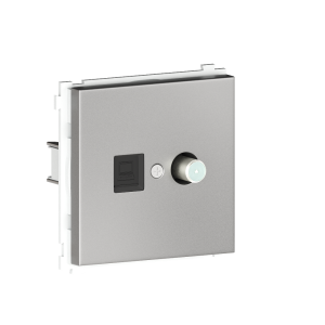 Розетка встраиваемая комбинированная Donel R98 Metal RJ45 + SAT Благородная сталь DA30600-DA889ES