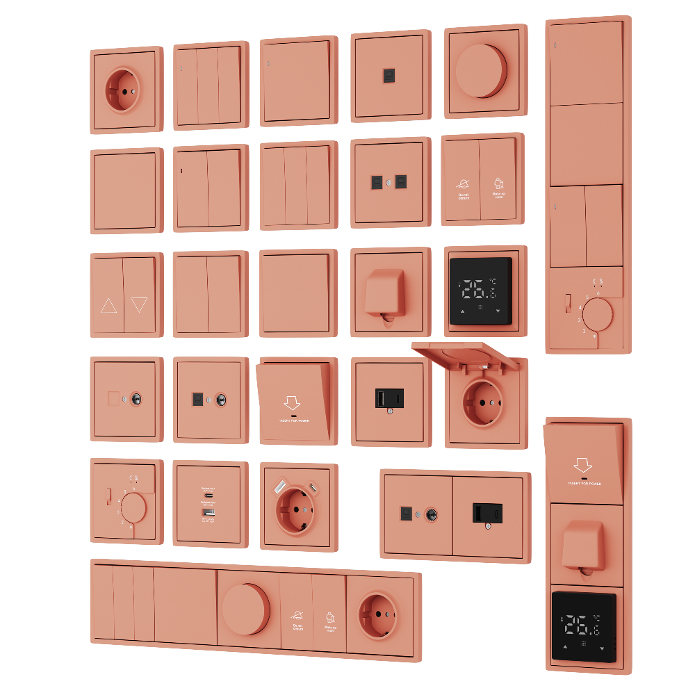 Диммер Donel R98 Triac с доп. входом Коралл матовый DDIM300LED-DA65045 — изображение 2