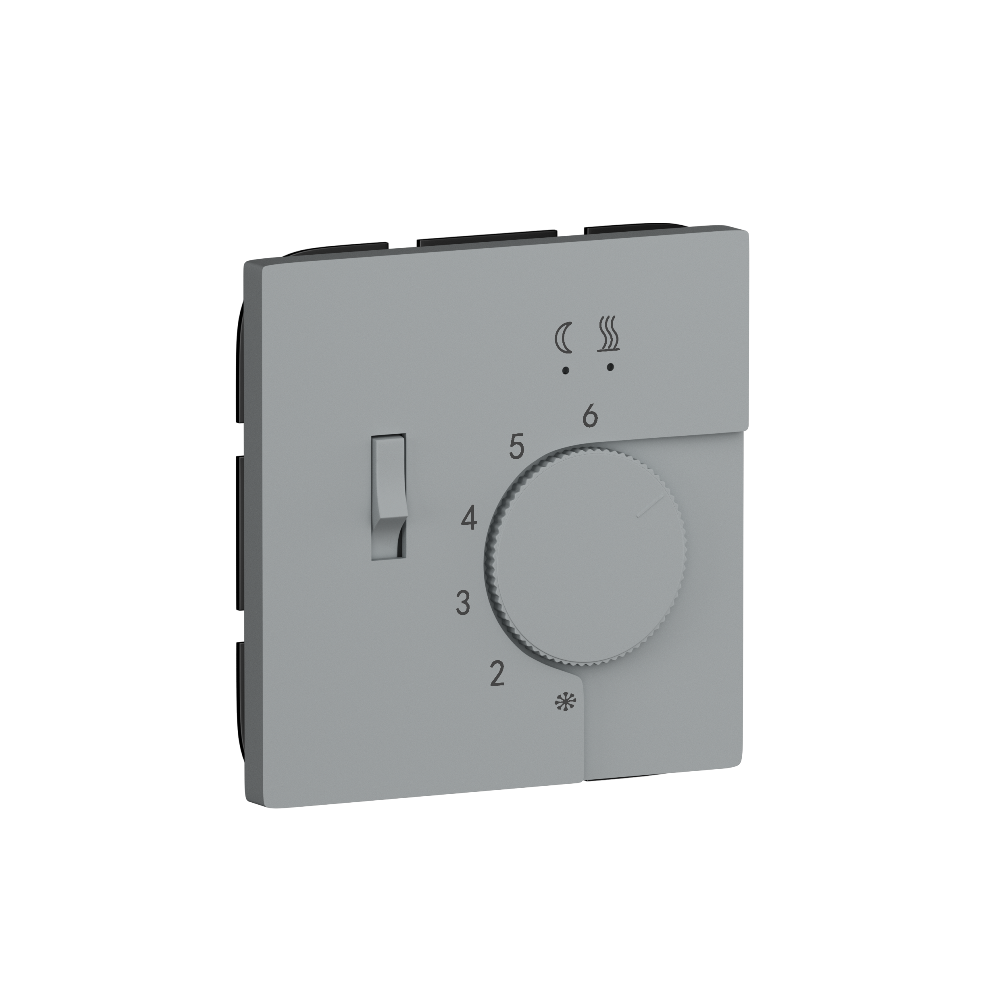 Терморегулятор механический Donel R98 с внешним датчиком пола Серый матовый DTEF231-DA14940