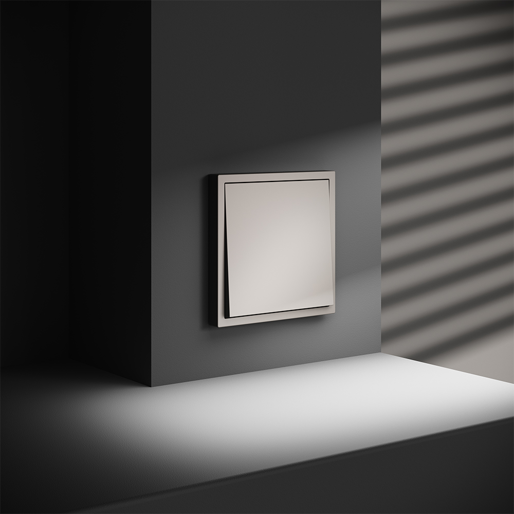 Выключатель одноклавишный встраиваемый Voltum S70 Кашемир VLS010103 — изображение 4