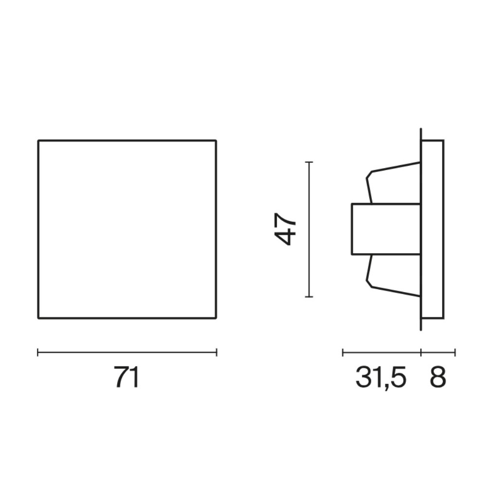 Выключатель одноклавишный встраиваемый перекрестный Voltum S70 Кашемир VLS010503 — изображение 5