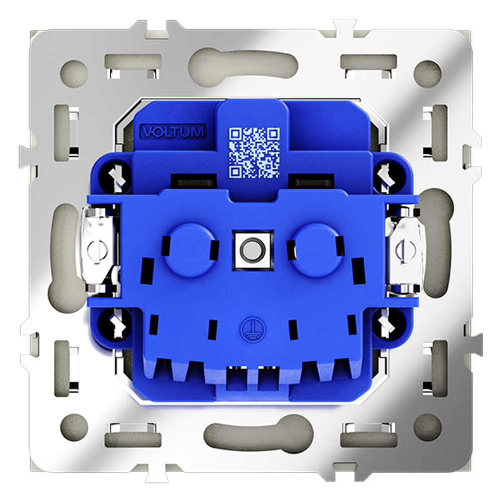 Розетка встраиваемая Voltum S70 с заземлением Soft touch Шелк VLS040104 — изображение 3