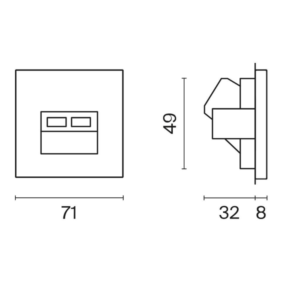 Розетка встраиваемая двойная Ethernet Voltum S70 RJ45+RJ45 Cat.6 Шелк VLS060204 — изображение 6