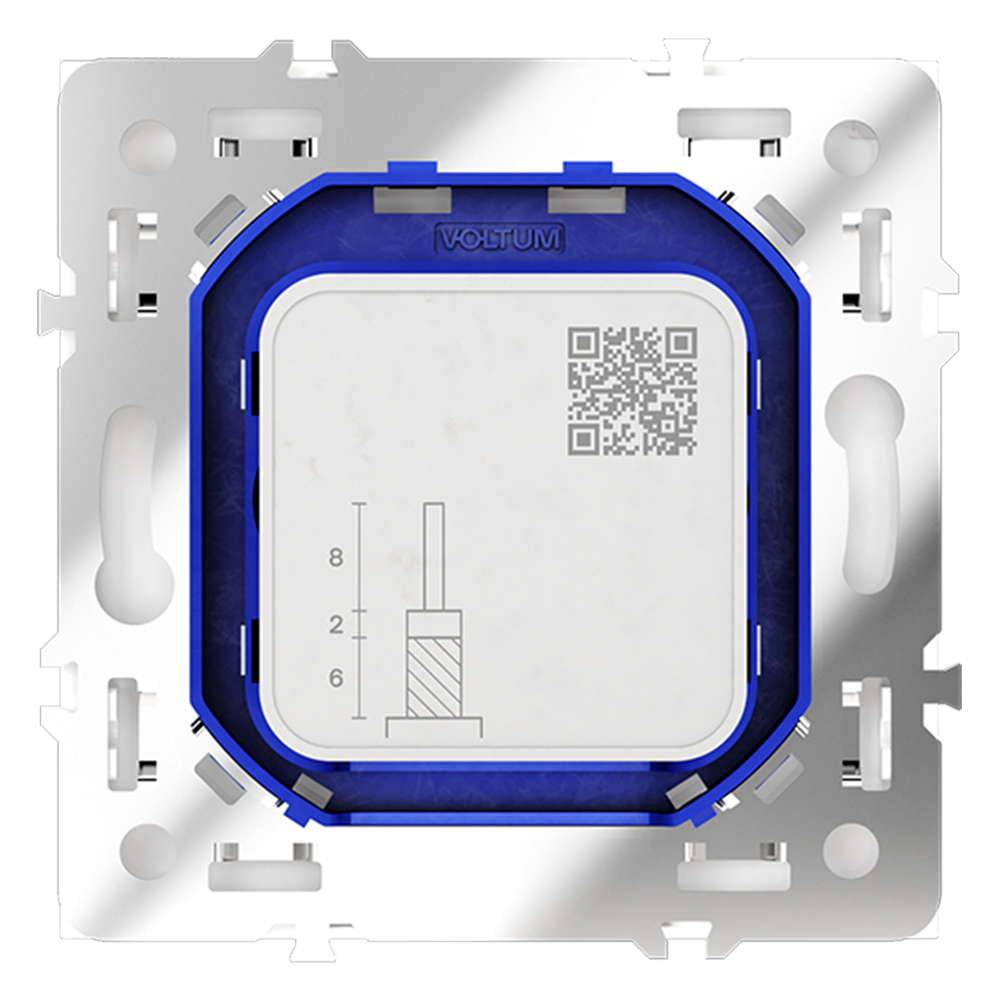 Розетка встраиваемая TV-SAT Voltum S70 оконечная Белый Глянцевый VLS060401 — изображение 3