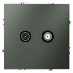 Розетка встраиваемая TV-SAT Voltum S70 оконечная Титан VLS060406