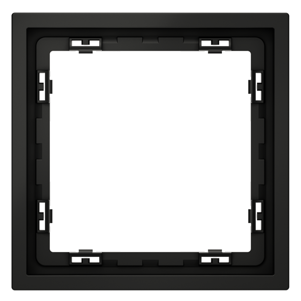 Рамка пластиковая Voltum S70 на 1 пост Черный матовый VLS100108