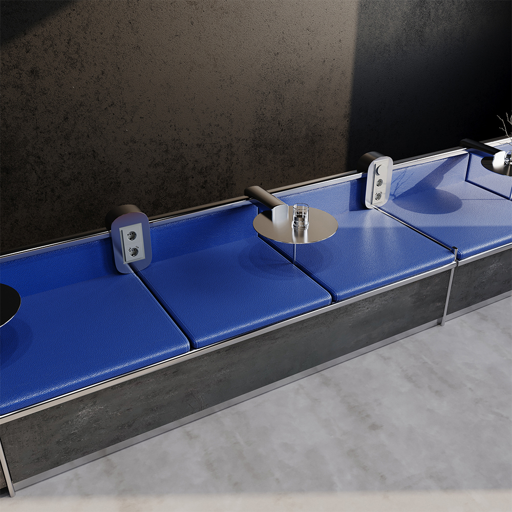 Рамка стеклянная Voltum S70 на 3 поста Сталь глянцевая VLS110305 — изображение 4