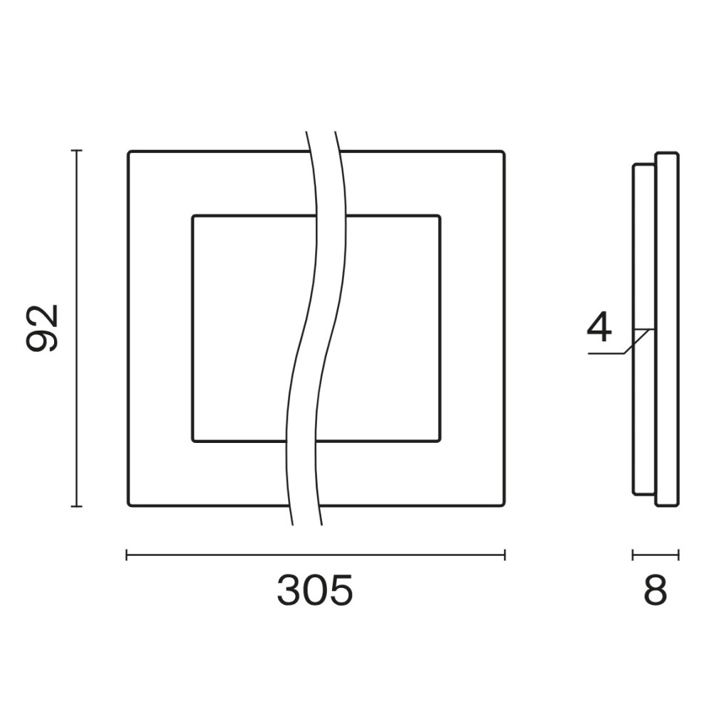 Рамка стеклянная Voltum S70 на 4 поста Черный глянцевый VLS110408 — изображение 5